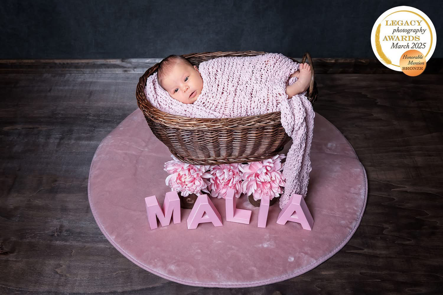 Baby im Fotostudio mit 7 Tag